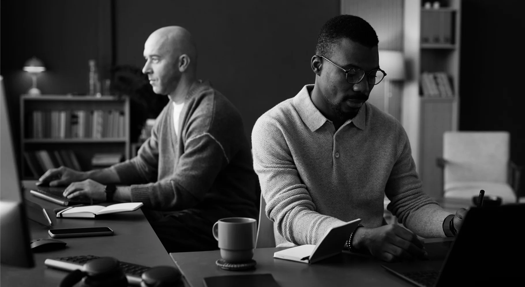 it professionals working in office